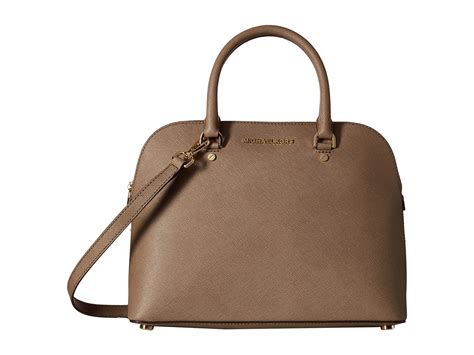 michael kors cindy dome satchel peanut|Michael Kors Cindy Large Dome Leather Satchel in Peanut with .